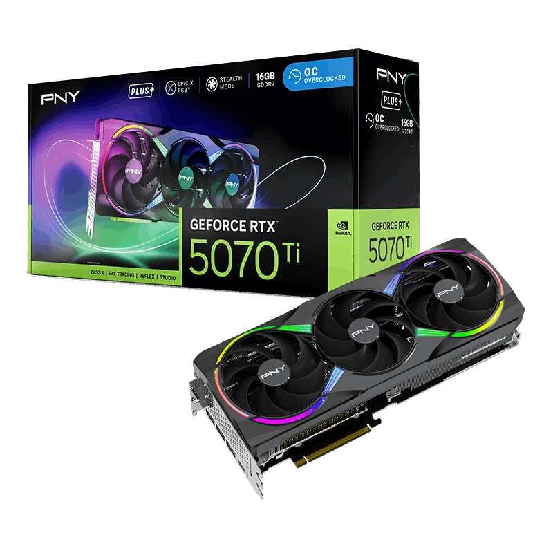 PNY GeForce RTX 5070 Ti Triple Fan Plus Models